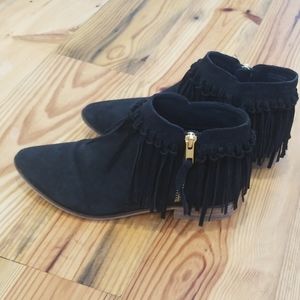 Aldo fringe booties